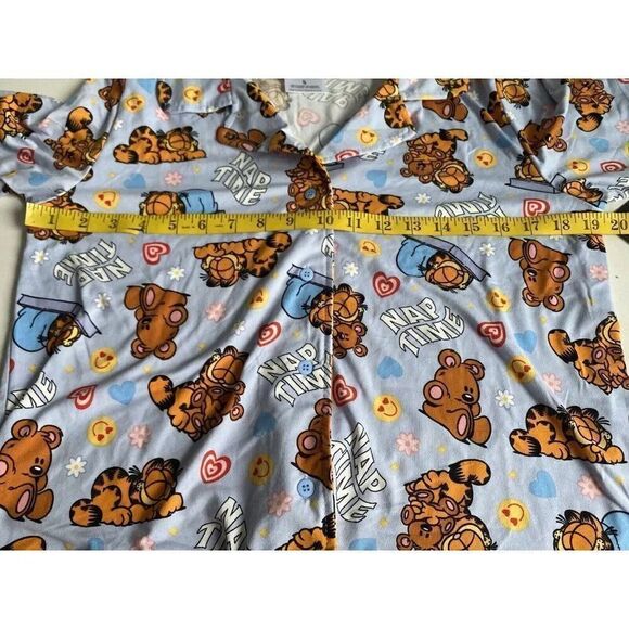 2 Pc Nickelodeon Garfield Nap Time PJ Pajama Set Women’s Sz S Soft Pants NEW - Picture 8 of 13
